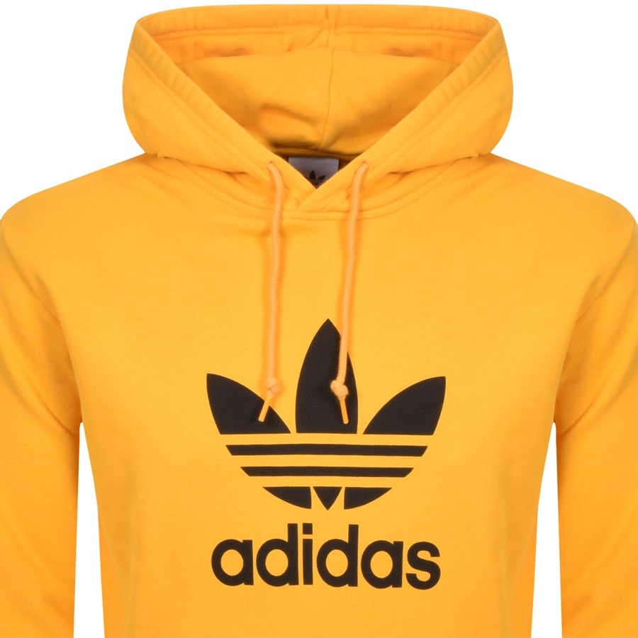 Alternative Image for Productadidas Originals Logo Hoodie Yellow2